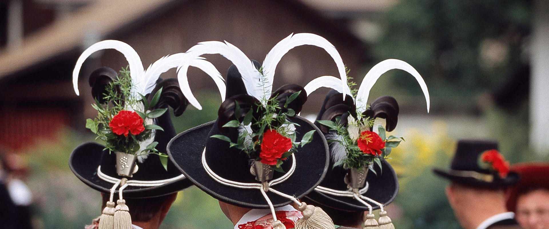 South Tyrolean Traditional Costumes People dressed in traditional costumes.