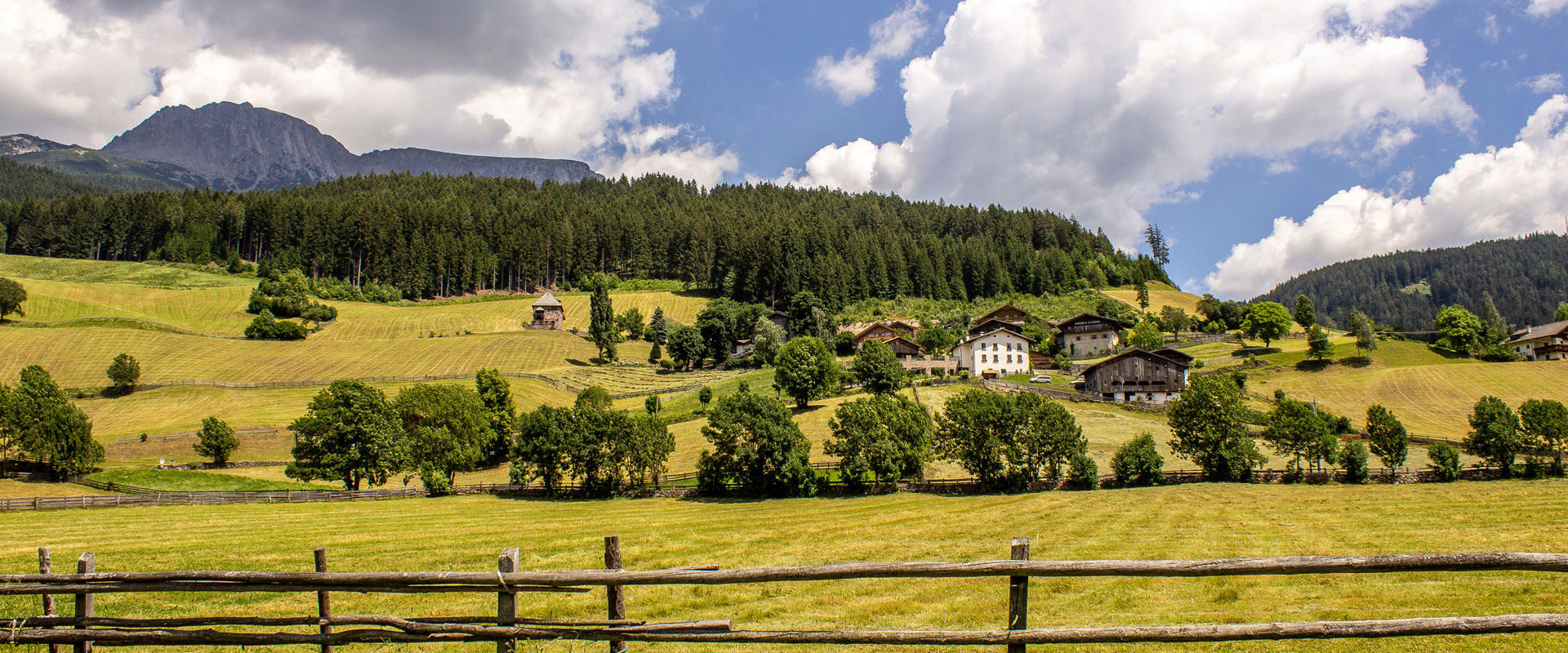 Sarntal Mountain farm with fenced meadow in Sarntal valley
