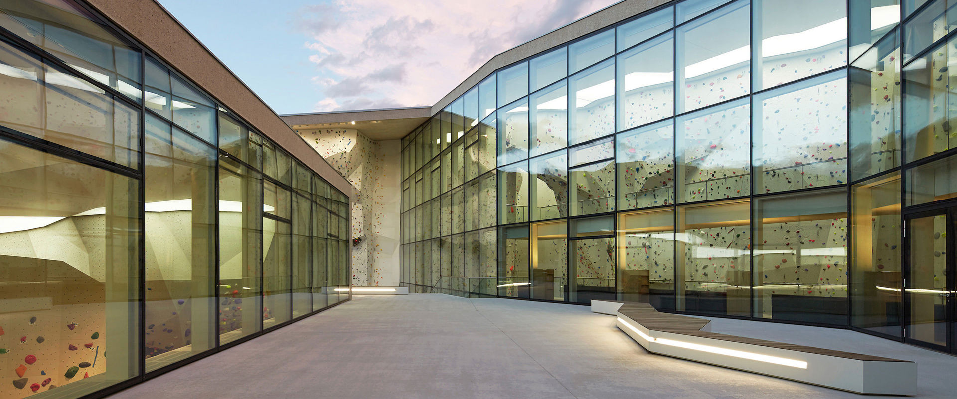 Heliks climbing hall in Bruneck. Heliks climbing hall in Bruneck.