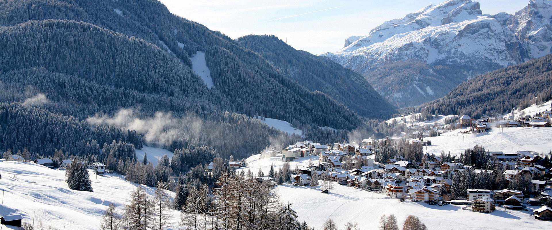 Stern Houses in Stern with Gran Risa Pista in winter