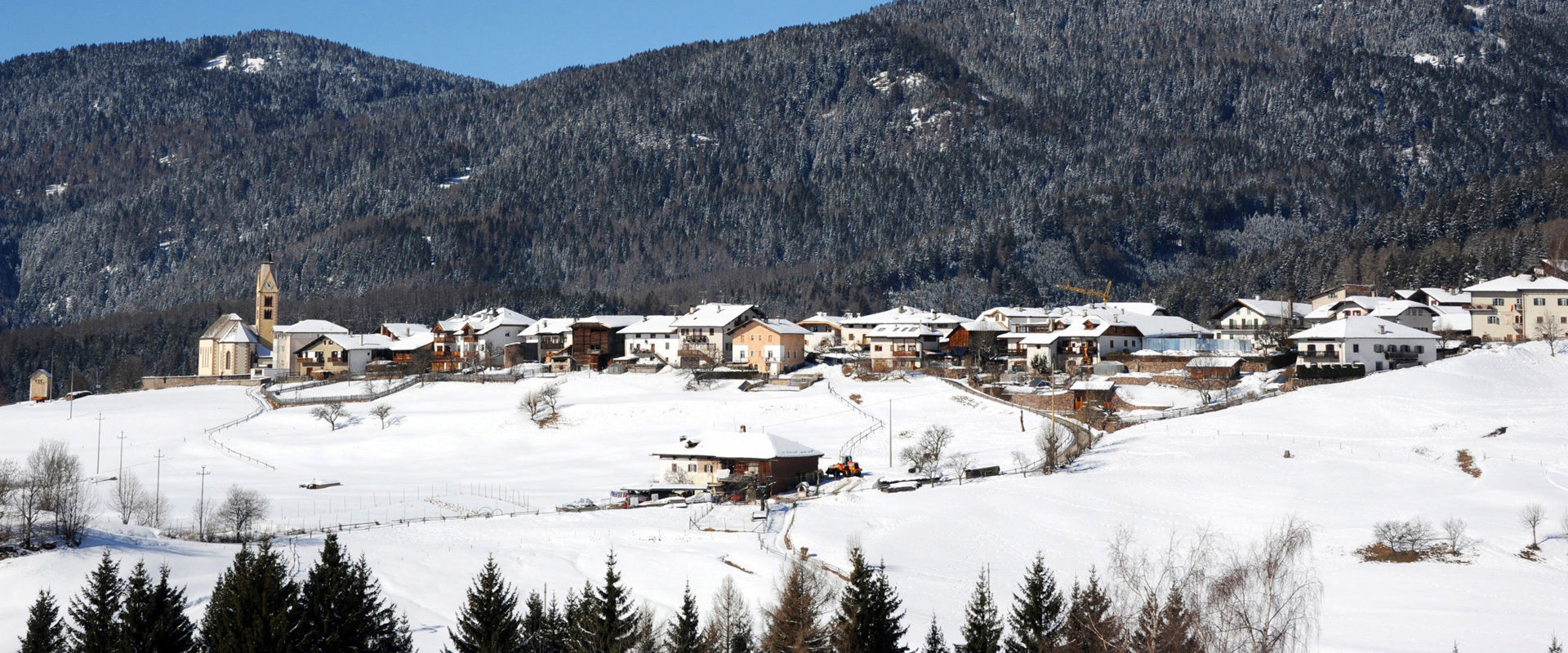 Altrei Altrei in winter covered with snow