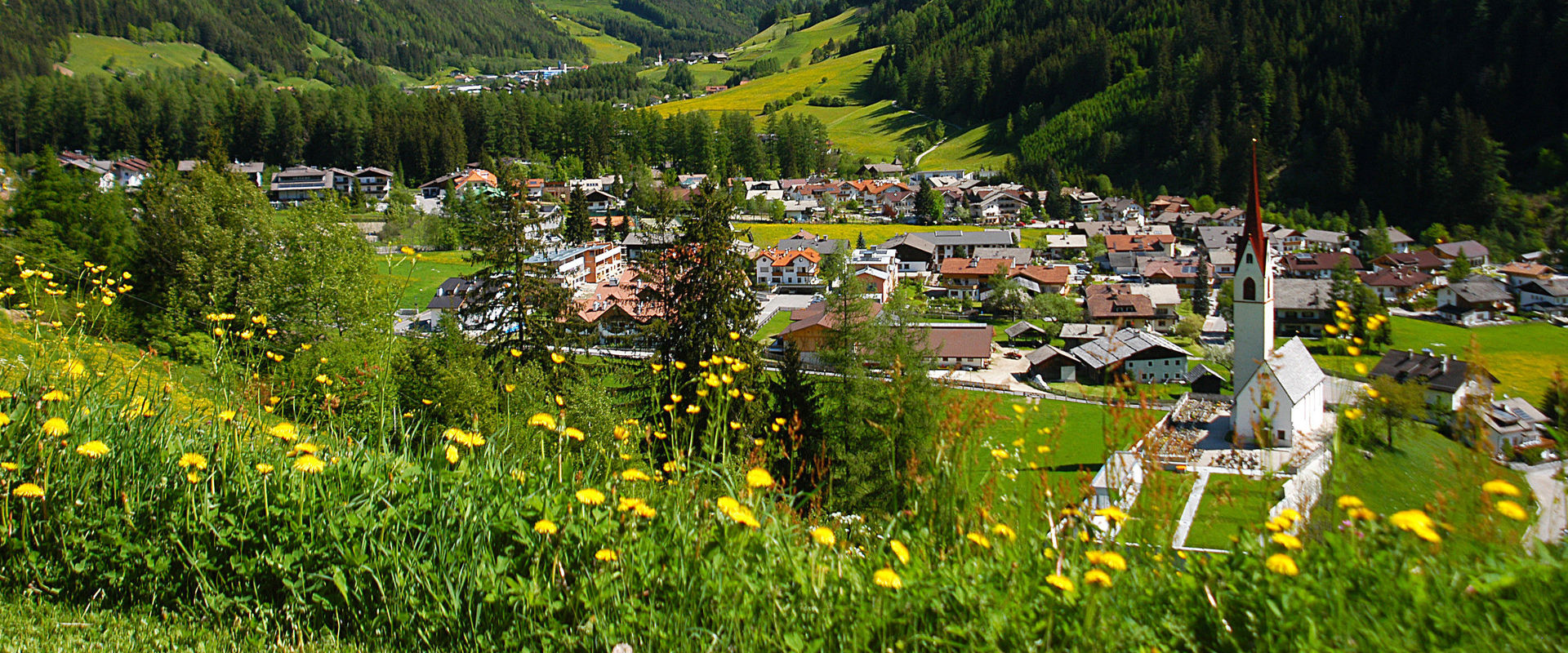 Luttach The village of Luttach with the church of St. Sebastian