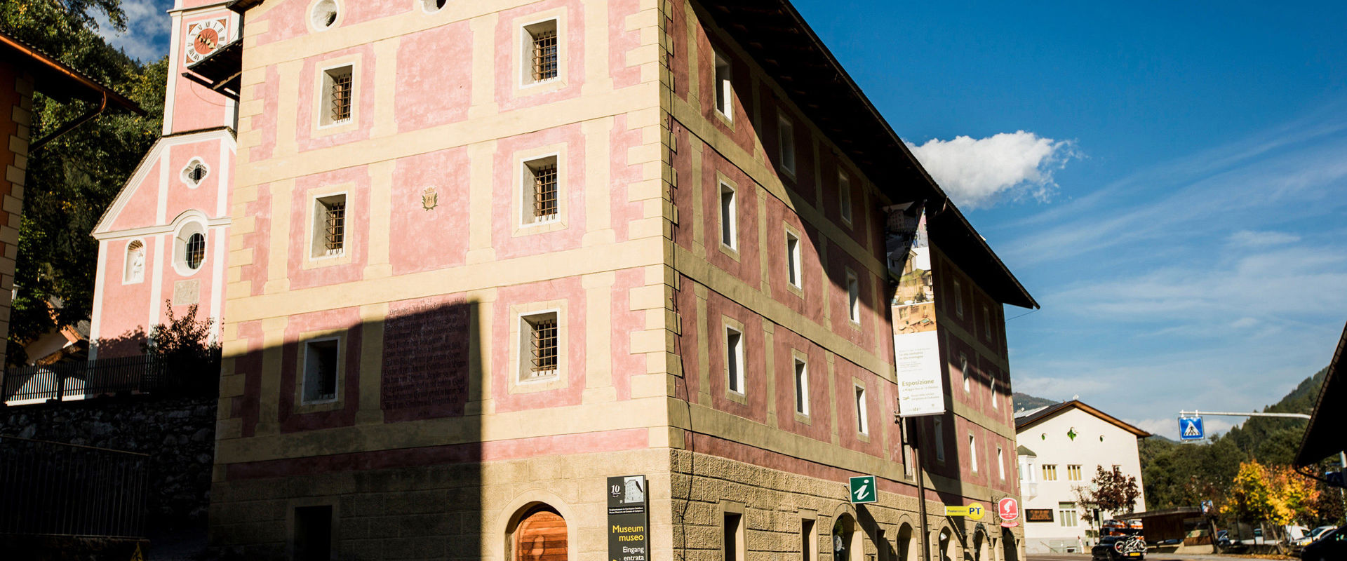 South Tyrol Mining Museum in a Grain Store View of the mining museum and the village.