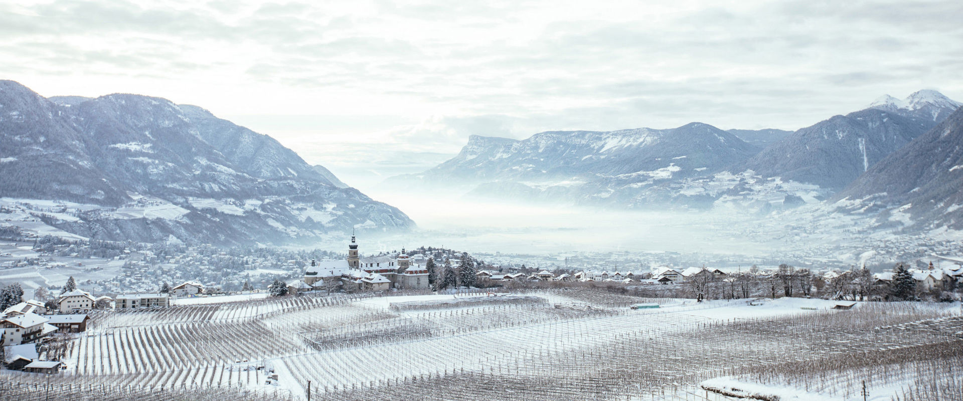 Dorf Tirol View of Dorf Tirol in winter