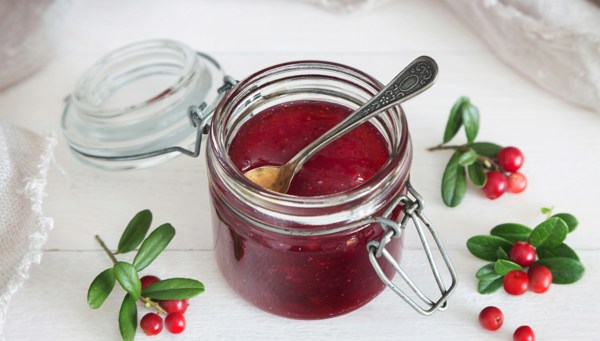 Confiture d'airelles rouges