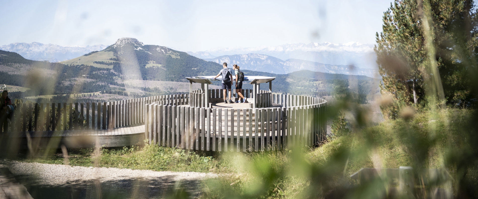Obereggen Viewpoint in the Obereggen hiking area