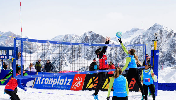 Championnat d'Italie de snow-volley sur le Plan de Corones